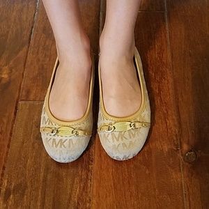 Michael Kors Little Girl's Daffodil Tan Flats